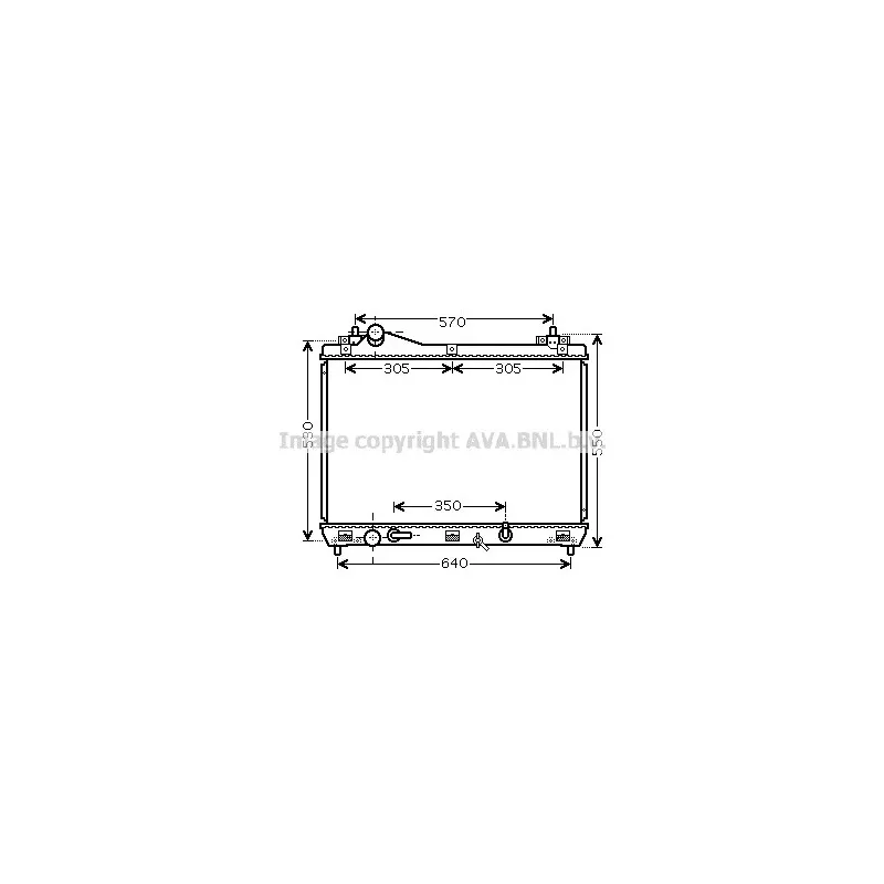 Radiateur, refroidissement du moteur AVA QUALITY COOLING SZ2105