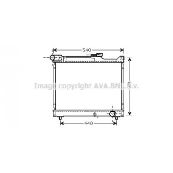 Radiateur, refroidissement du moteur AVA QUALITY COOLING SZ2106