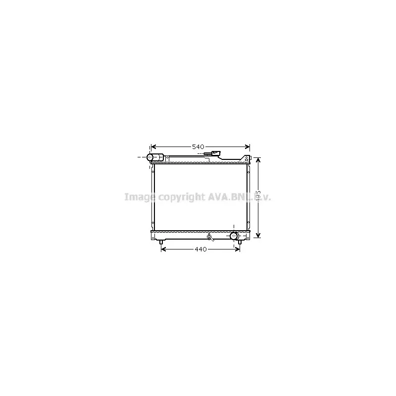 Radiateur, refroidissement du moteur AVA QUALITY COOLING SZ2106