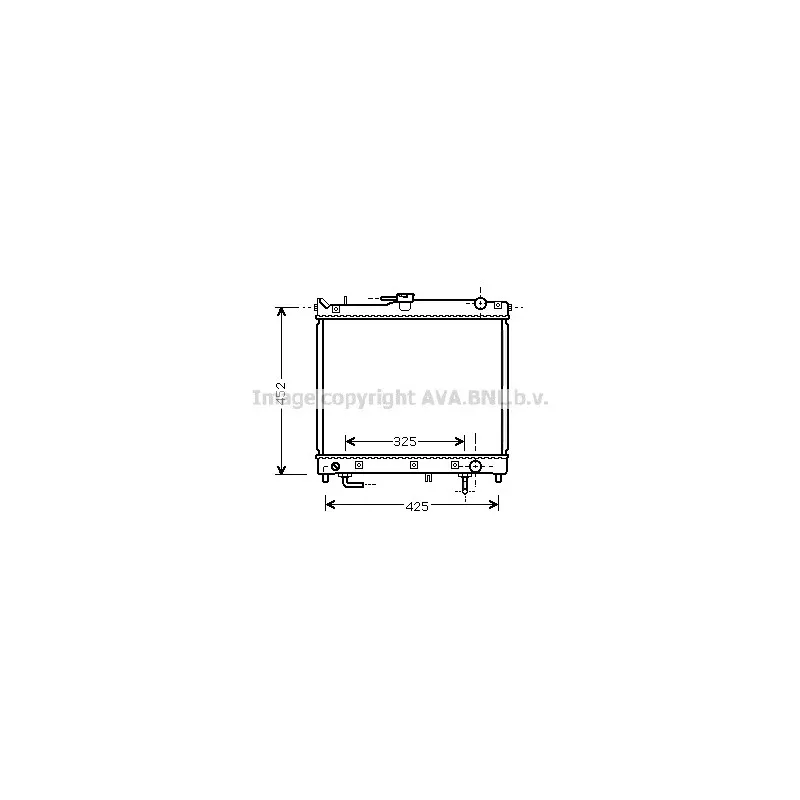 Radiateur, refroidissement du moteur AVA QUALITY COOLING SZ2109