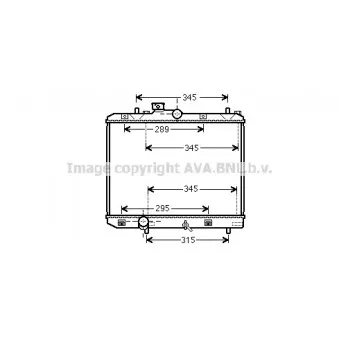 Radiateur, refroidissement du moteur AVA QUALITY COOLING SZ2111