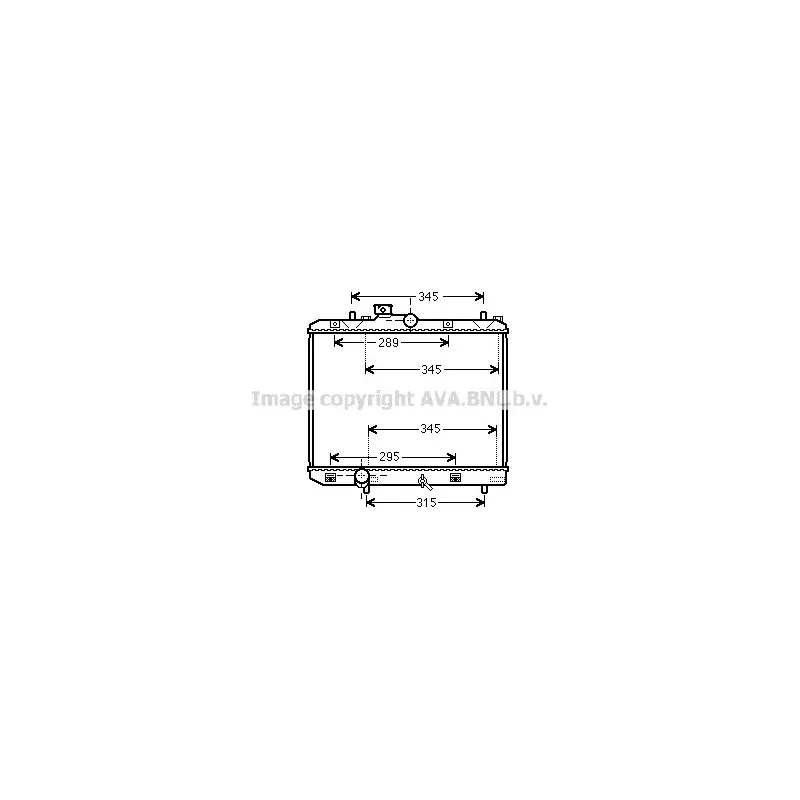 Radiateur, refroidissement du moteur AVA QUALITY COOLING SZ2111