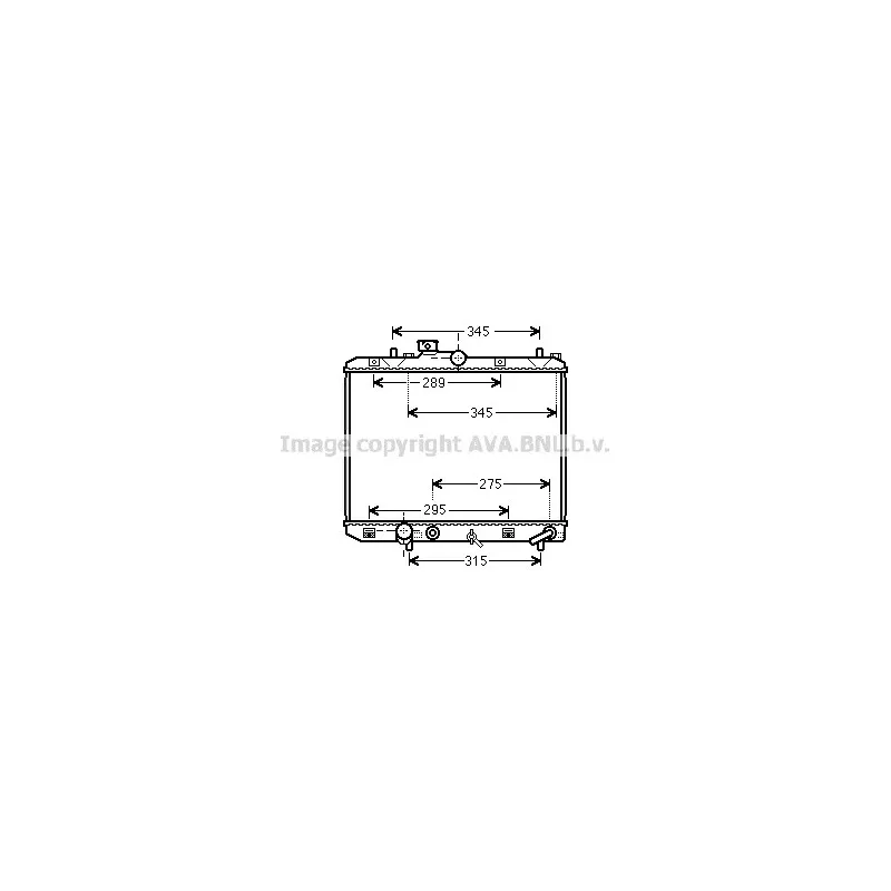 Radiateur, refroidissement du moteur AVA QUALITY COOLING SZ2112