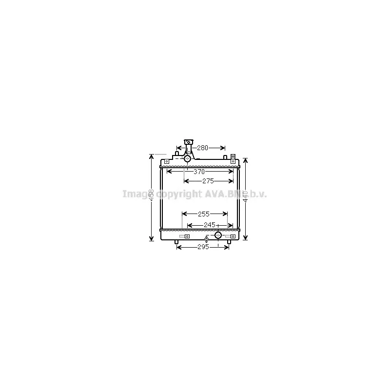Radiateur, refroidissement du moteur AVA QUALITY COOLING SZ2113