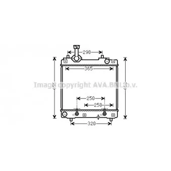 Radiateur, refroidissement du moteur AVA QUALITY COOLING