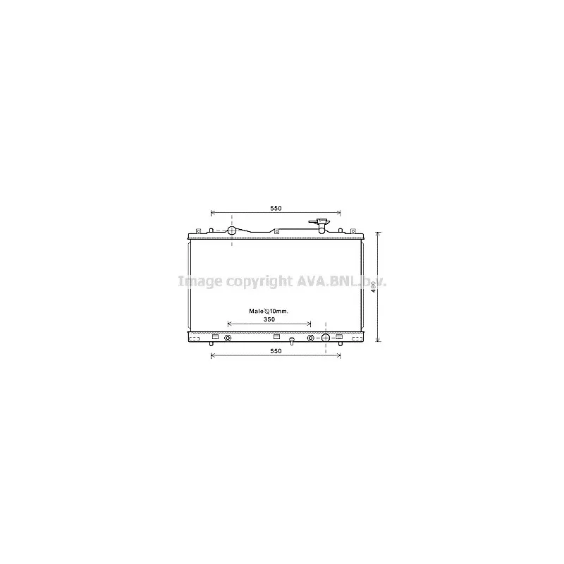 Radiateur, refroidissement du moteur AVA QUALITY COOLING SZ2126