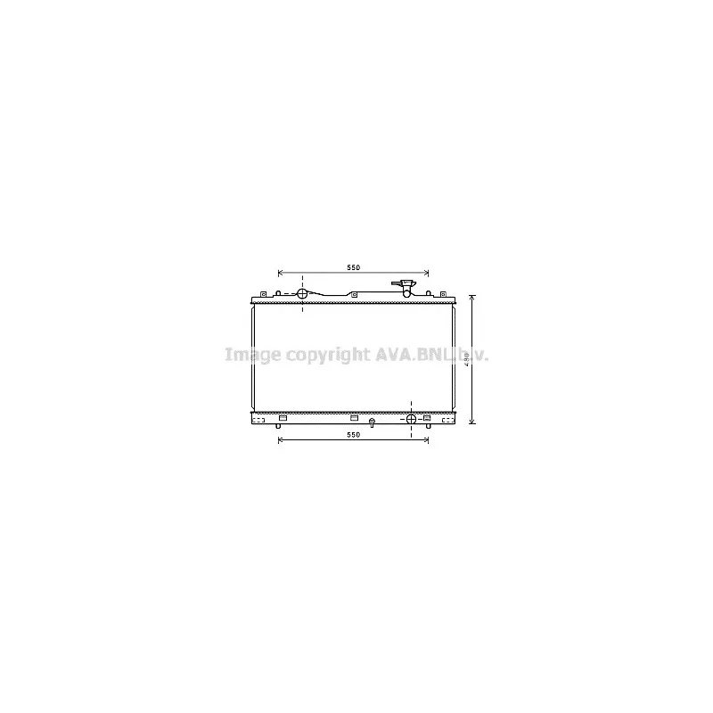 Radiateur, refroidissement du moteur AVA QUALITY COOLING SZ2127
