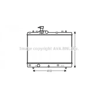 Radiateur, refroidissement du moteur AVA QUALITY COOLING