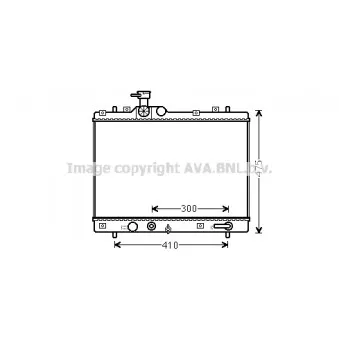 Radiateur, refroidissement du moteur AVA QUALITY COOLING SZ2138
