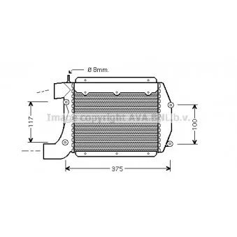 Intercooler, échangeur AVA QUALITY COOLING