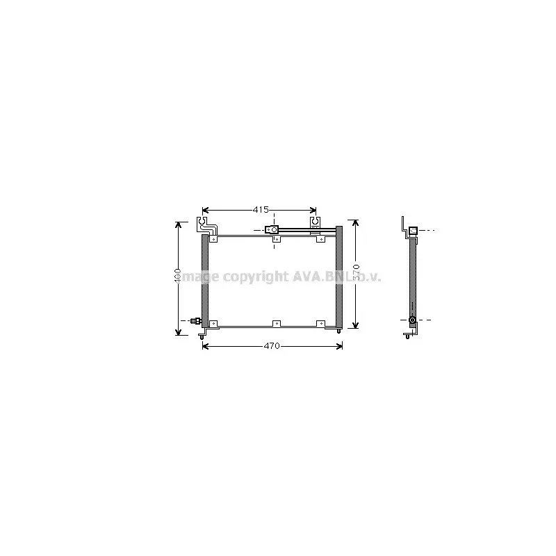 Condenseur, climatisation AVA QUALITY COOLING SZ5037
