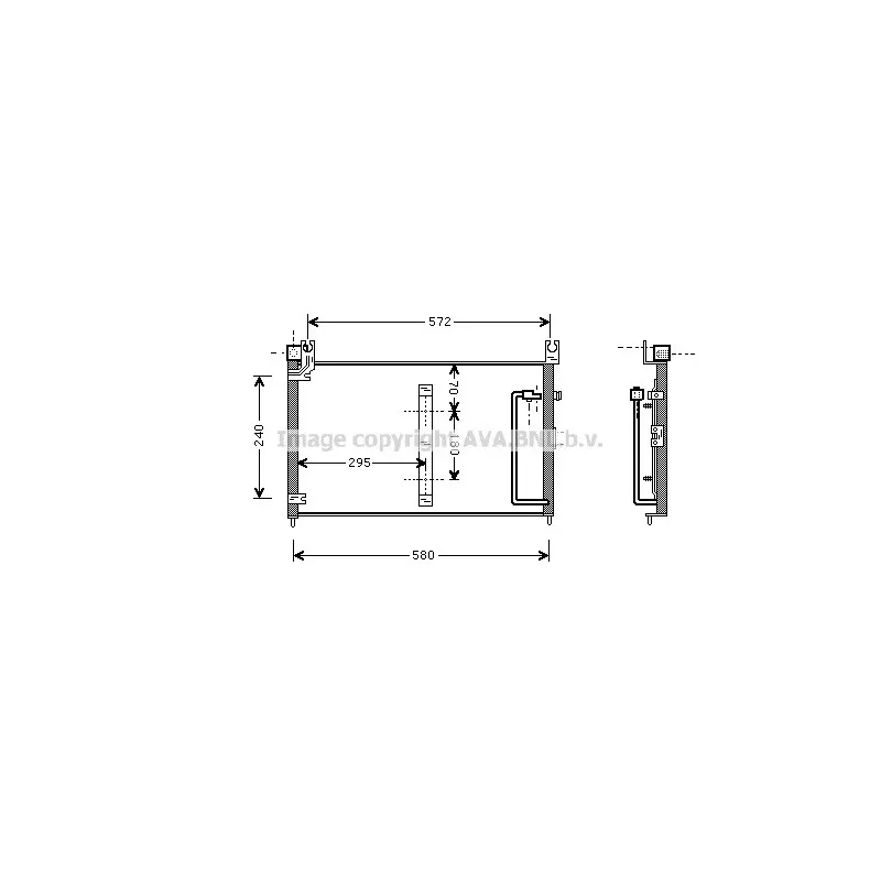 Condenseur, climatisation AVA QUALITY COOLING SZ5038