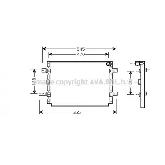 Condenseur, climatisation AVA QUALITY COOLING SZ5056
