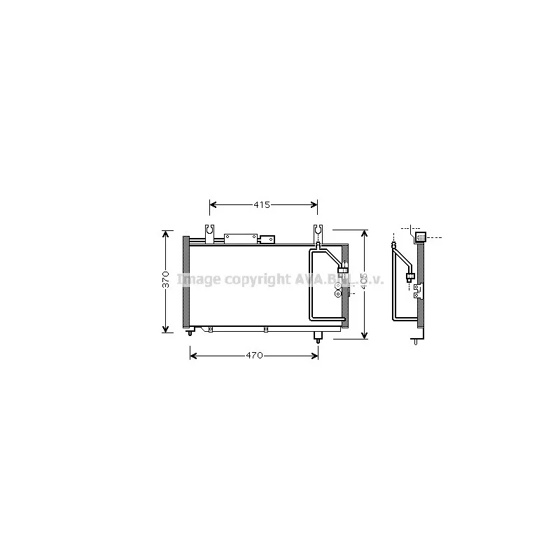 Condenseur, climatisation AVA QUALITY COOLING SZ5067