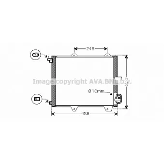Condenseur, climatisation AVA QUALITY COOLING SZ5088