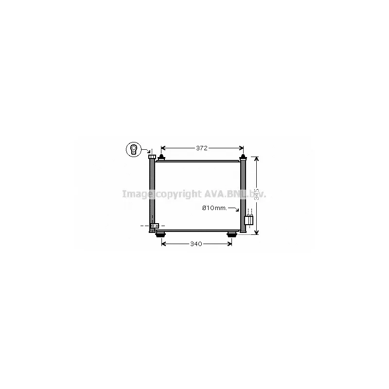 Condenseur, climatisation AVA QUALITY COOLING SZ5089