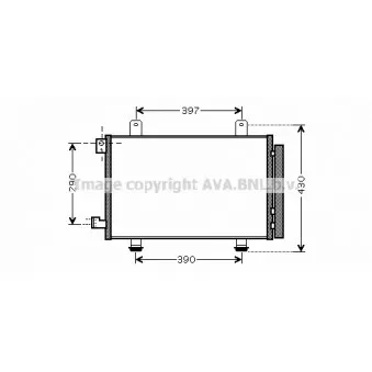 Condenseur, climatisation AVA QUALITY COOLING SZ5090