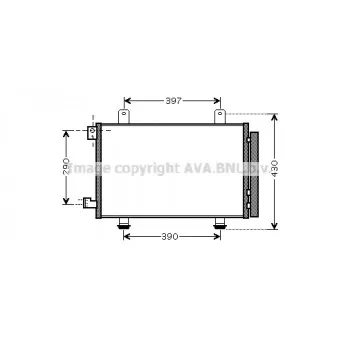 Condenseur, climatisation AVA QUALITY COOLING SZ5090D