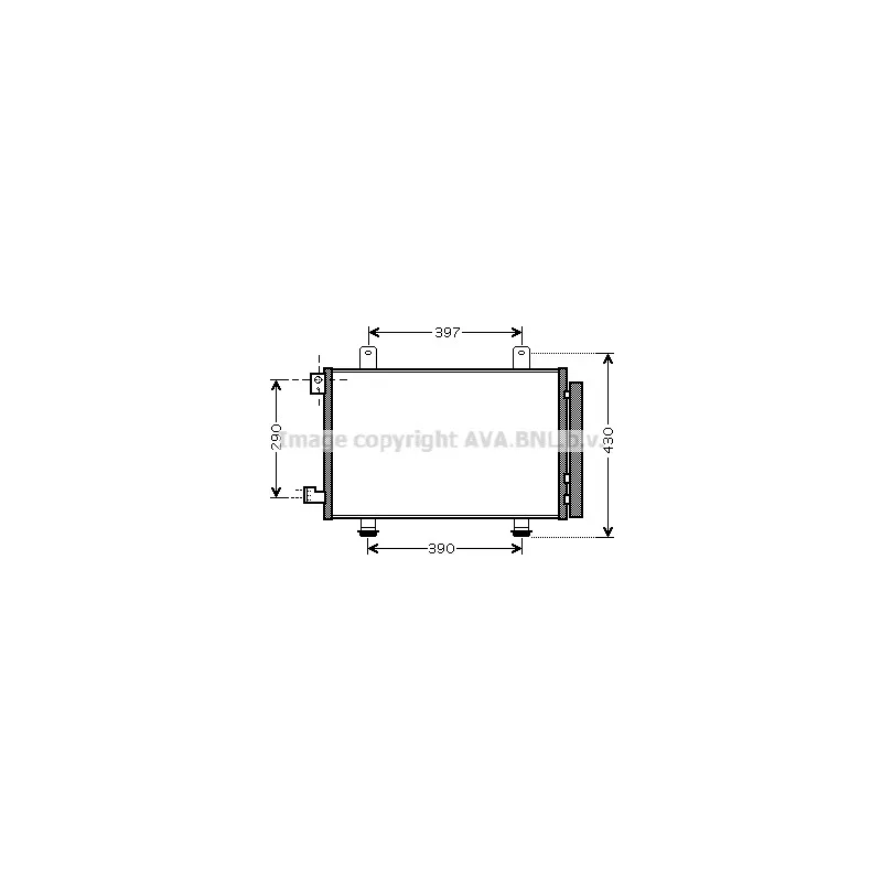 Condenseur, climatisation AVA QUALITY COOLING SZ5090D