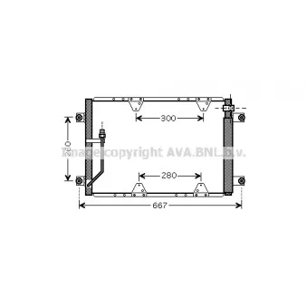 Condenseur, climatisation AVA QUALITY COOLING SZ5107D