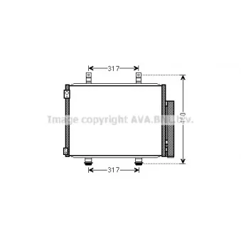 Condenseur, climatisation AVA QUALITY COOLING SZ5133D