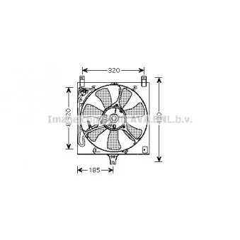 Ventilateur, refroidissement du moteur AVA QUALITY COOLING SZ7504