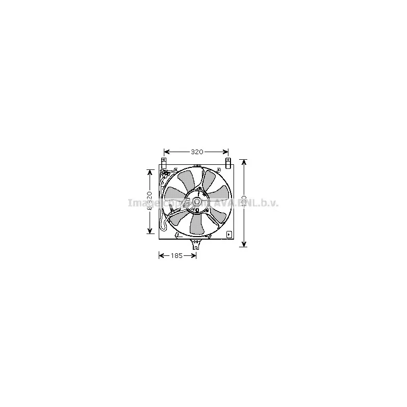 Ventilateur, refroidissement du moteur AVA QUALITY COOLING SZ7504