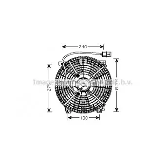 Ventilateur, refroidissement du moteur AVA QUALITY COOLING SZ7505