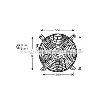 Ventilateur, refroidissement du moteur AVA QUALITY COOLING SZ7509