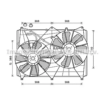 Ventilateur, refroidissement du moteur AVA QUALITY COOLING SZ7513