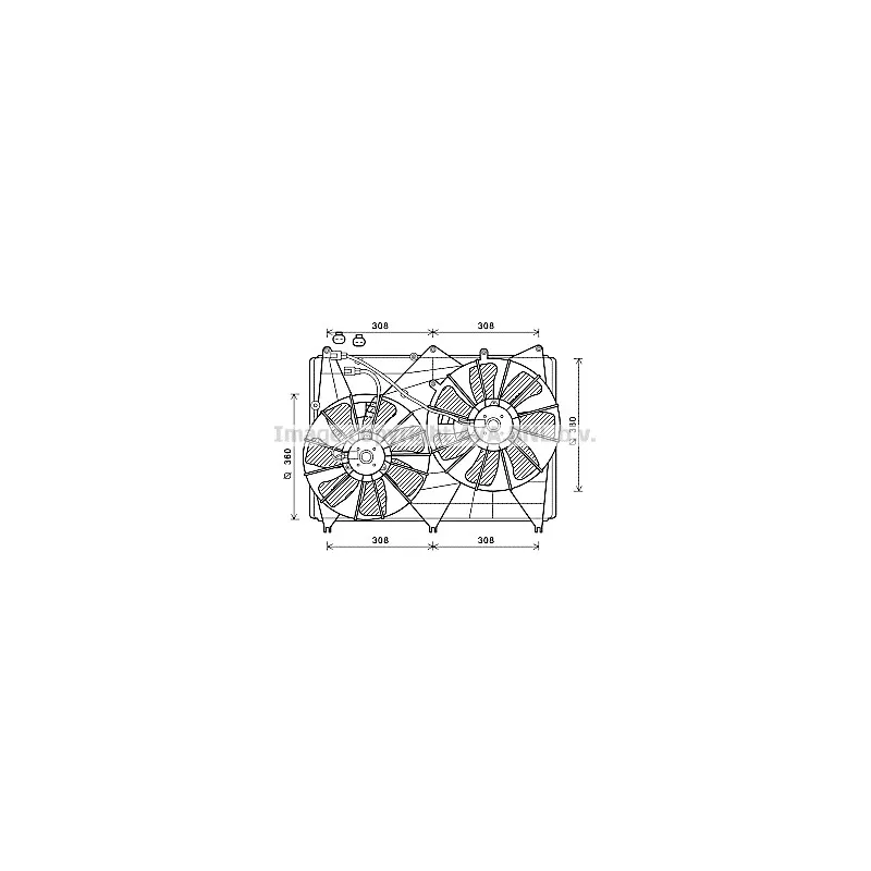 Ventilateur, refroidissement du moteur AVA QUALITY COOLING SZ7513