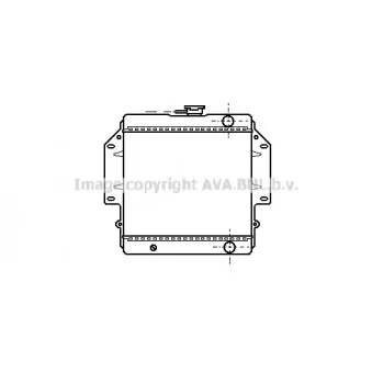 Radiateur, refroidissement du moteur AVA QUALITY COOLING SZA2012