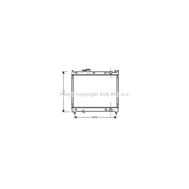 Radiateur, refroidissement du moteur AVA QUALITY COOLING SZA2015