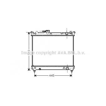 Radiateur, refroidissement du moteur AVA QUALITY COOLING SZA2024