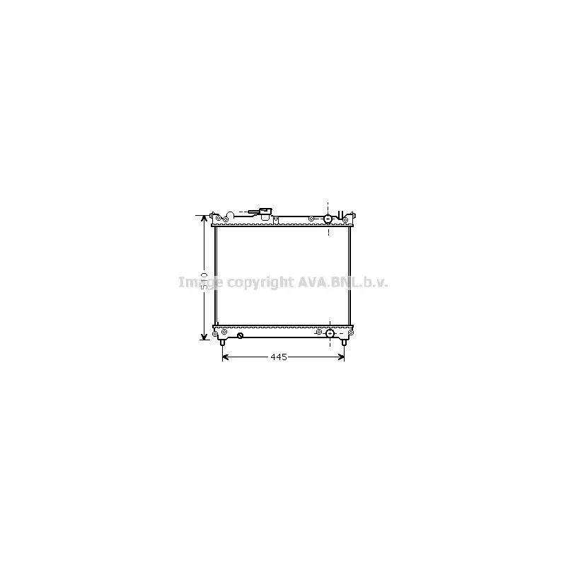 Radiateur, refroidissement du moteur AVA QUALITY COOLING SZA2024