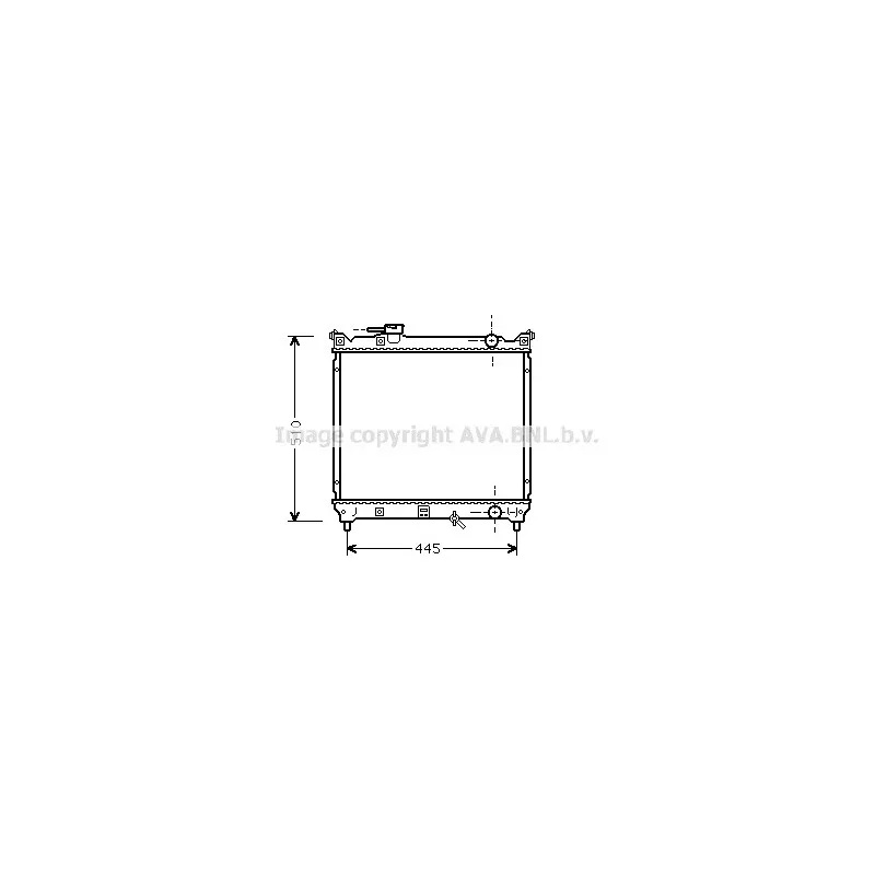 Radiateur, refroidissement du moteur AVA QUALITY COOLING SZA2033