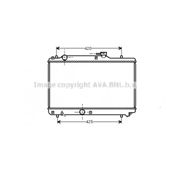 Radiateur, refroidissement du moteur AVA QUALITY COOLING SZA2035