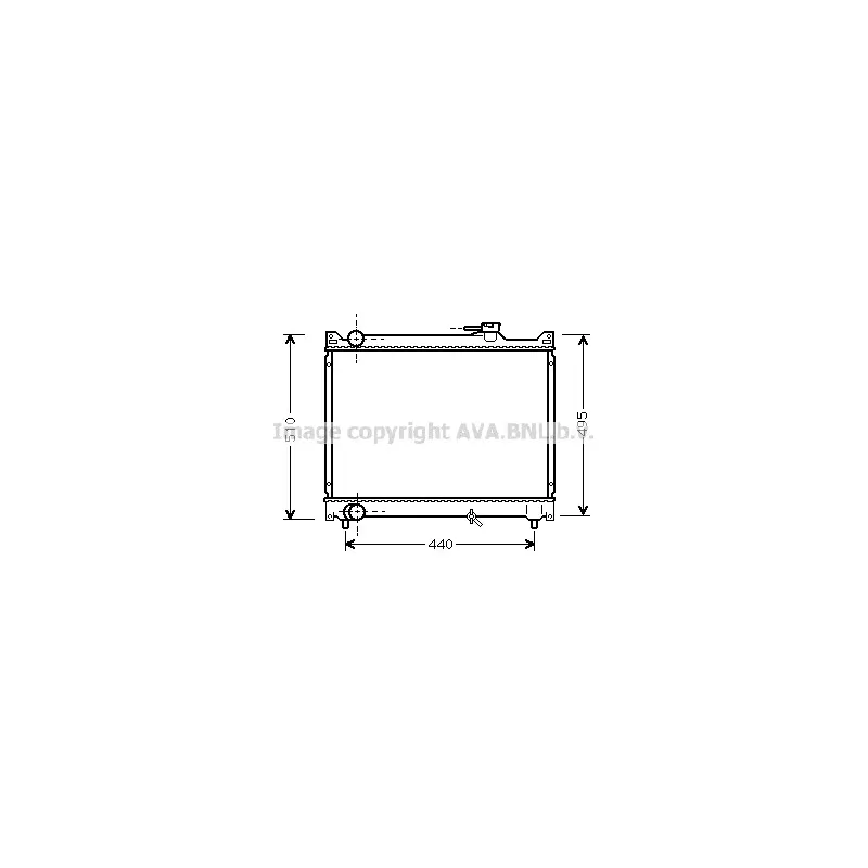 Radiateur, refroidissement du moteur AVA QUALITY COOLING SZA2046