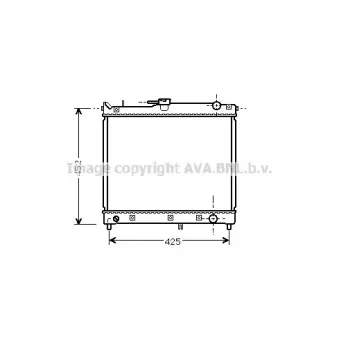 Radiateur, refroidissement du moteur AVA QUALITY COOLING SZA2055