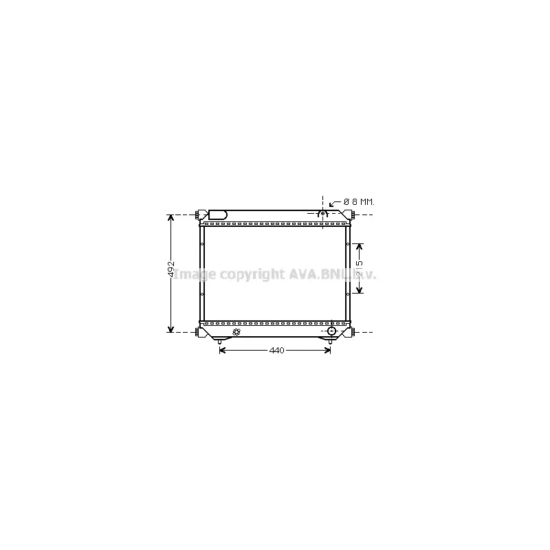 Radiateur, refroidissement du moteur AVA QUALITY COOLING SZA2065
