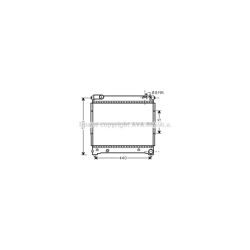 Radiateur, refroidissement du moteur AVA QUALITY COOLING SZA2074