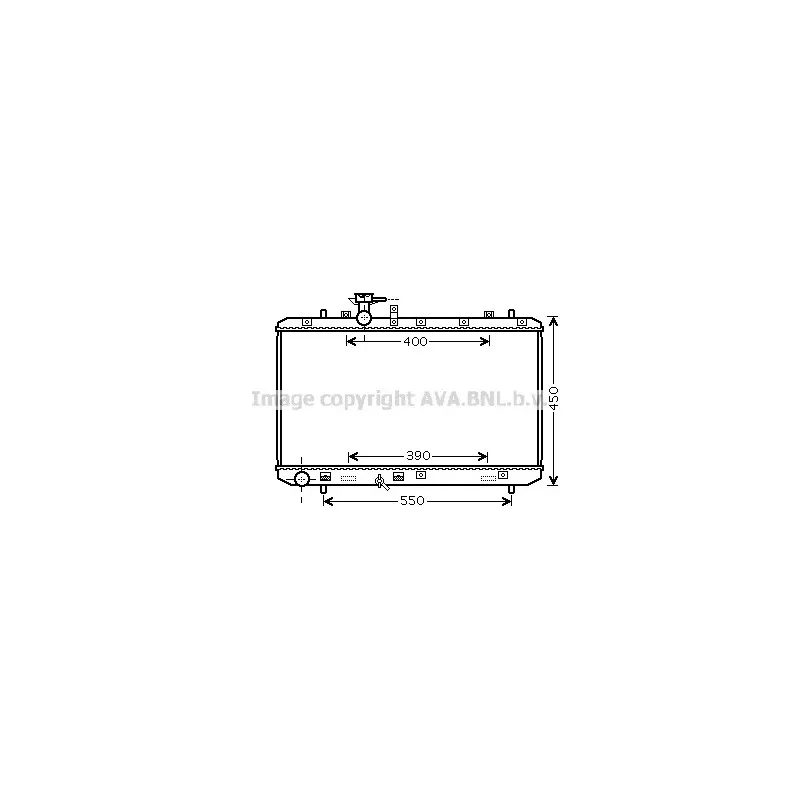 Radiateur, refroidissement du moteur AVA QUALITY COOLING SZA2084