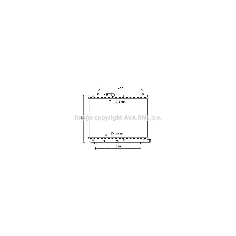 Radiateur, refroidissement du moteur AVA QUALITY COOLING SZA2122