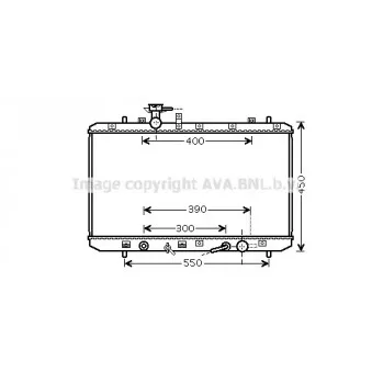 Radiateur, refroidissement du moteur AVA QUALITY COOLING SZA2128