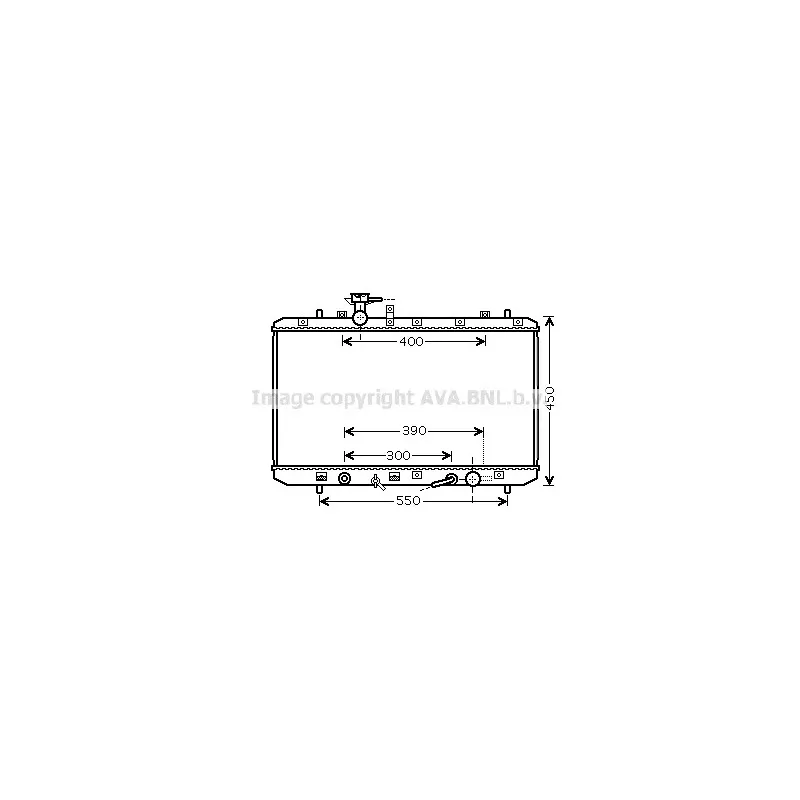 Radiateur, refroidissement du moteur AVA QUALITY COOLING SZA2128