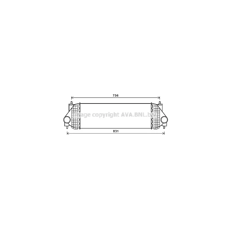 Intercooler, échangeur AVA QUALITY COOLING SZA4134