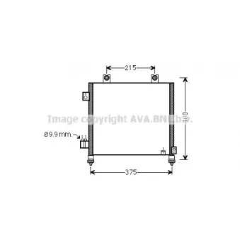 Condenseur, climatisation AVA QUALITY COOLING SZA5120D