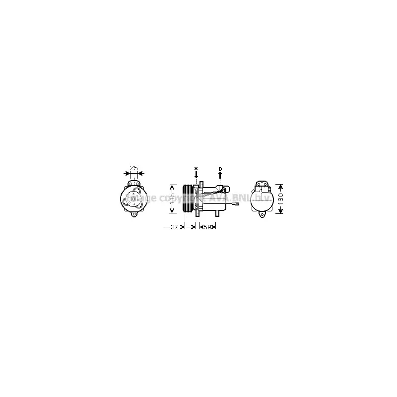 Compresseur, climatisation AVA QUALITY COOLING SZAK092