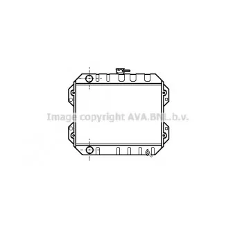 Radiateur, refroidissement du moteur AVA QUALITY COOLING TO2012