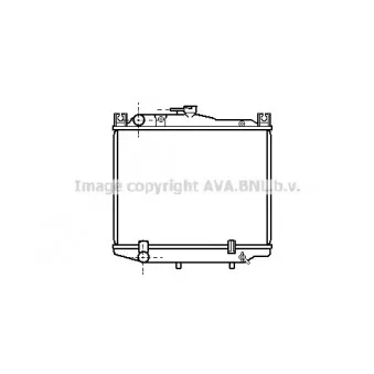 Radiateur, refroidissement du moteur AVA QUALITY COOLING TO2028